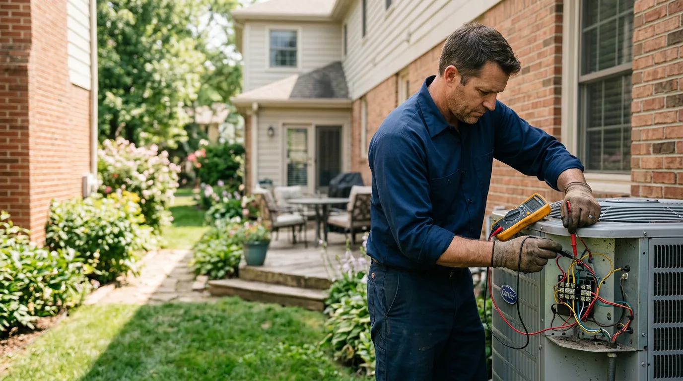 HVAC technician working near Hedley, TX